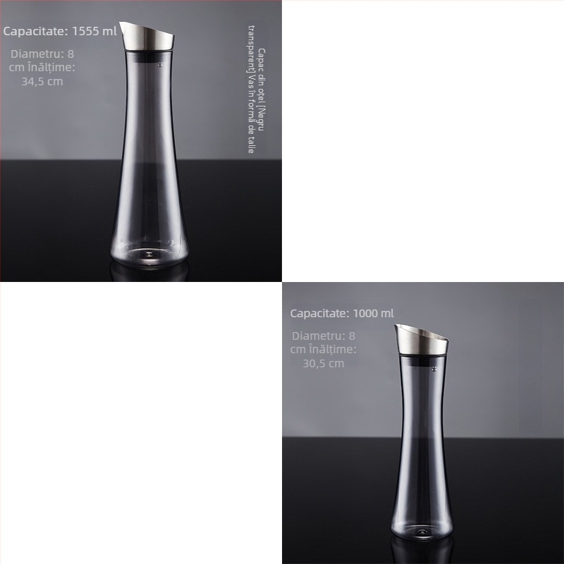 Carafă din plastic pentru apă și suc, carafă PC pentru bar, carafă de limonadă din acril pentru restaurante