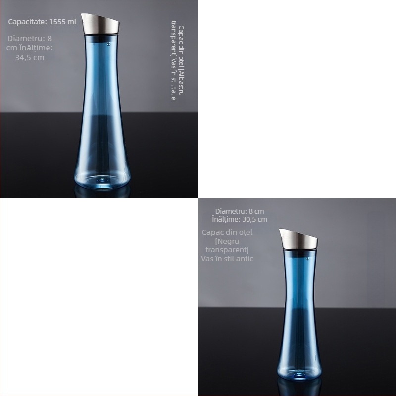 Carafă din plastic pentru apă și suc, carafă PC pentru bar, carafă de limonadă din acril pentru restaurante
