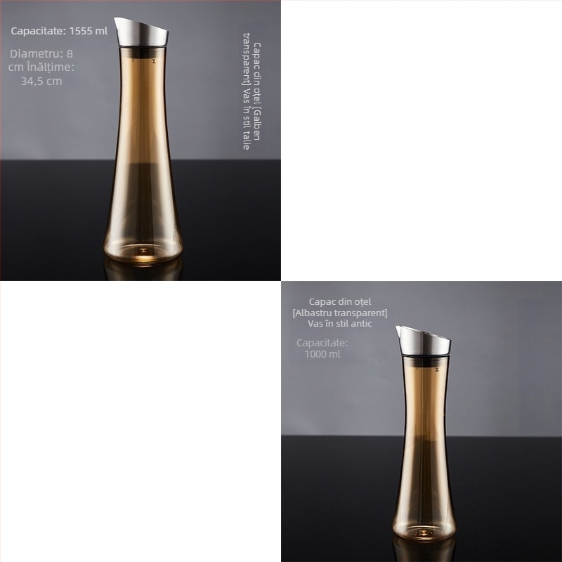 Carafă din plastic pentru apă și suc, carafă PC pentru bar, carafă de limonadă din acril pentru restaurante