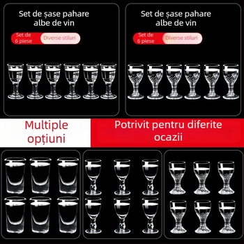 Set de pahare din sticlă pentru băuturi spirtoase cu dozator, pahare mici, 6–10 buc.