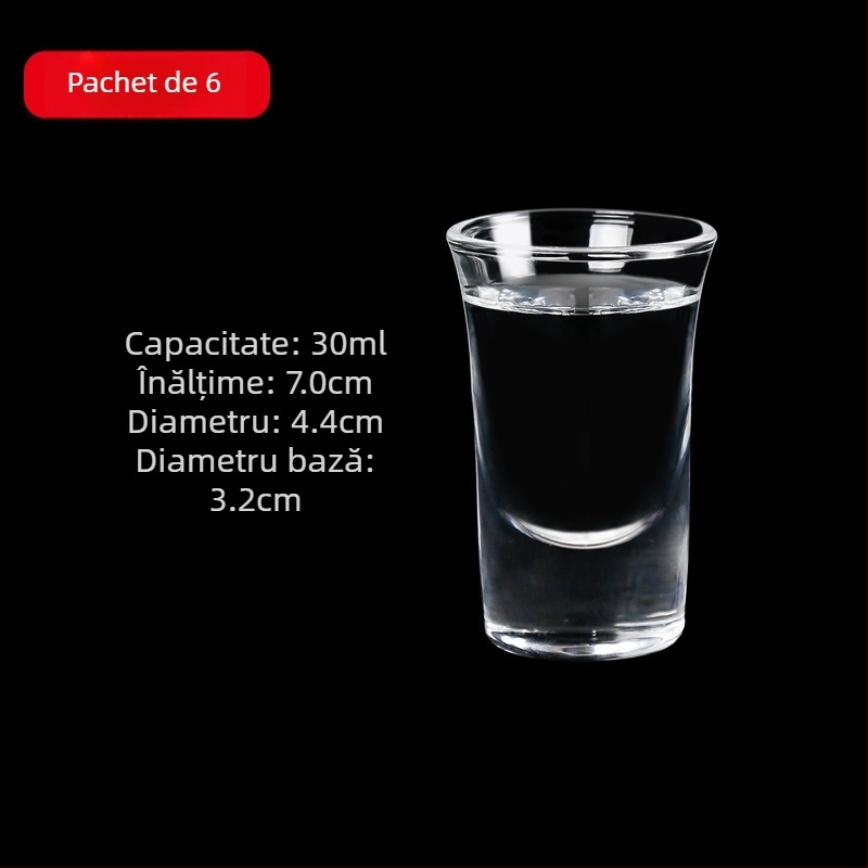 Set de pahare din sticlă pentru băuturi spirtoase cu dozator, pahare mici, 6–10 buc.
