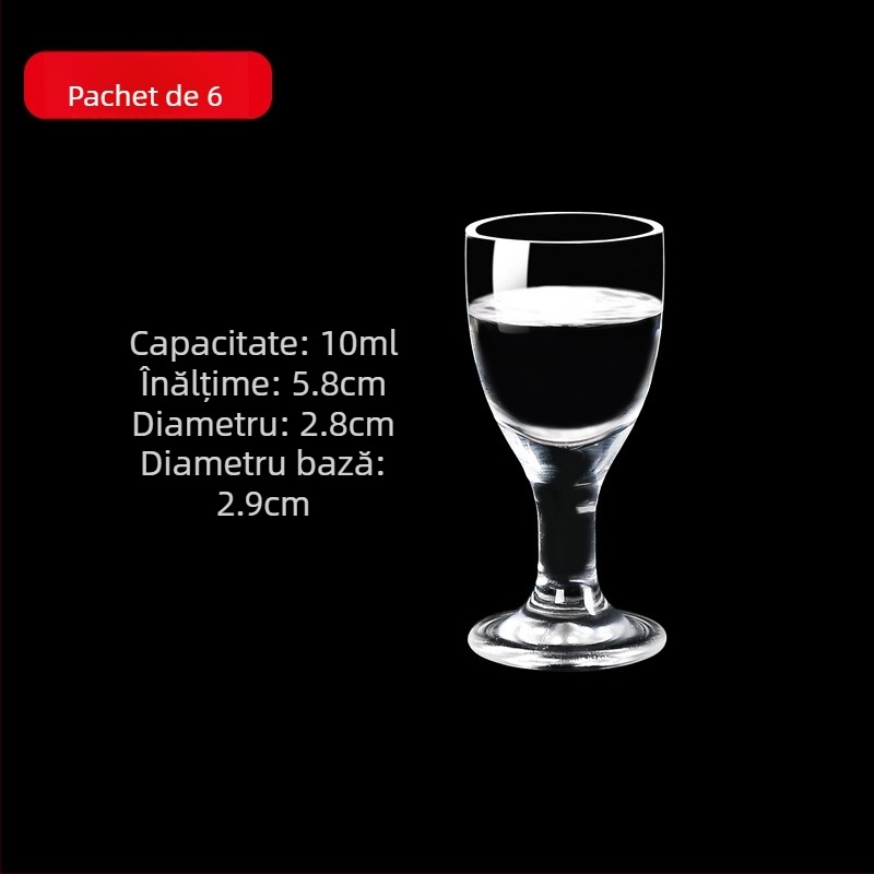 Set de pahare din sticlă pentru băuturi spirtoase cu dozator, pahare mici, 6–10 buc.