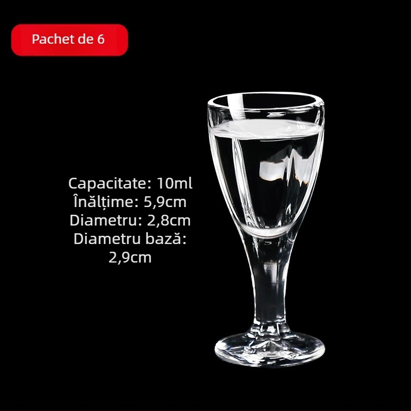 Set de pahare din sticlă pentru băuturi spirtoase cu dozator, pahare mici, 6–10 buc.