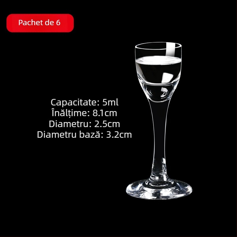 Set de pahare din sticlă pentru băuturi spirtoase cu dozator, pahare mici, 6–10 buc.