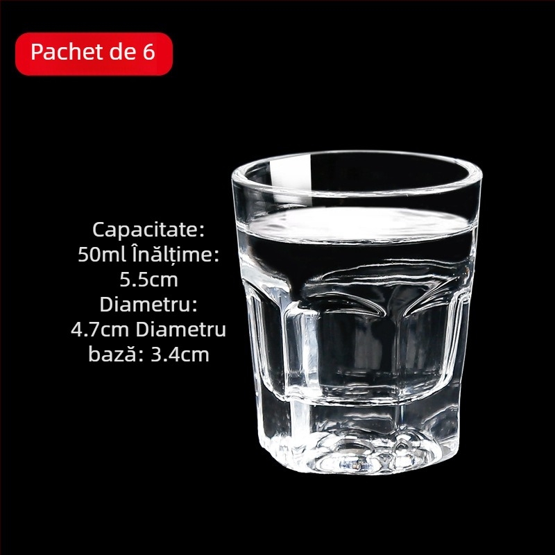 Set de pahare din sticlă pentru băuturi spirtoase cu dozator, pahare mici, 6–10 buc.