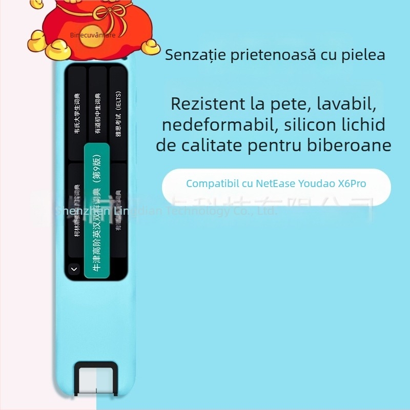 Carcasă din silicon pentru NetEase Youdao Dictionary Pen S6/X6pro – stil desen animat, husă moale, rezistent la șocuri, antiamprentă, culori roz, galben, albastru, altele