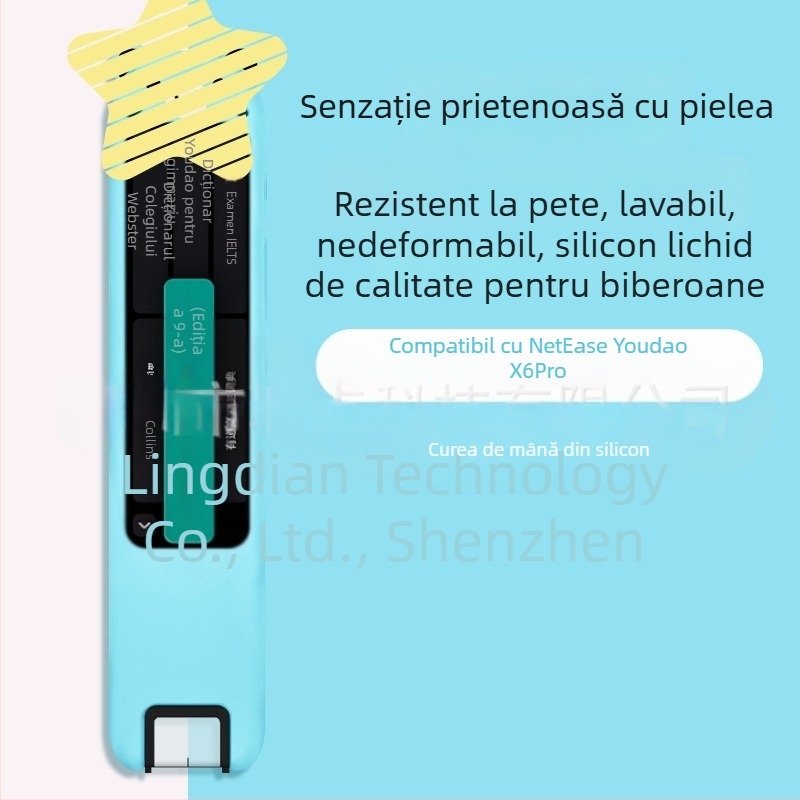 Carcasă din silicon pentru NetEase Youdao Dictionary Pen S6/X6pro – stil desen animat, husă moale, rezistent la șocuri, antiamprentă, culori roz, galben, albastru, altele
