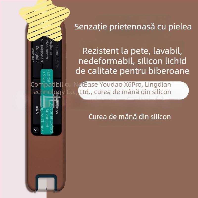 Carcasă din silicon pentru NetEase Youdao Dictionary Pen S6/X6pro – stil desen animat, husă moale, rezistent la șocuri, antiamprentă, culori roz, galben, albastru, altele