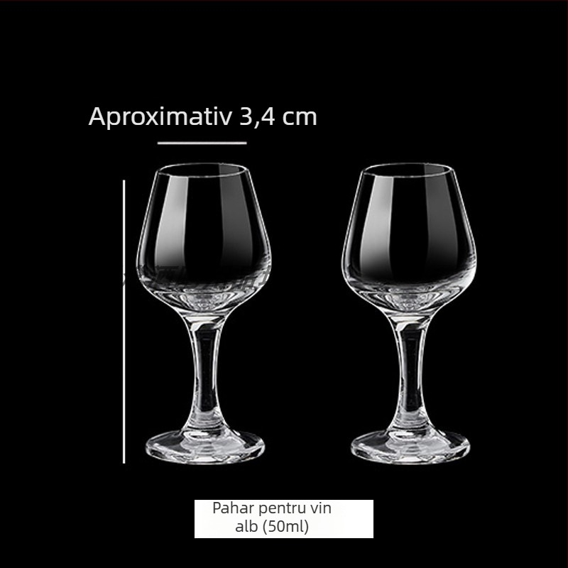 Pahar de degustare pentru băuturi spirtoase, formă de lalea, 50 ml, cristal