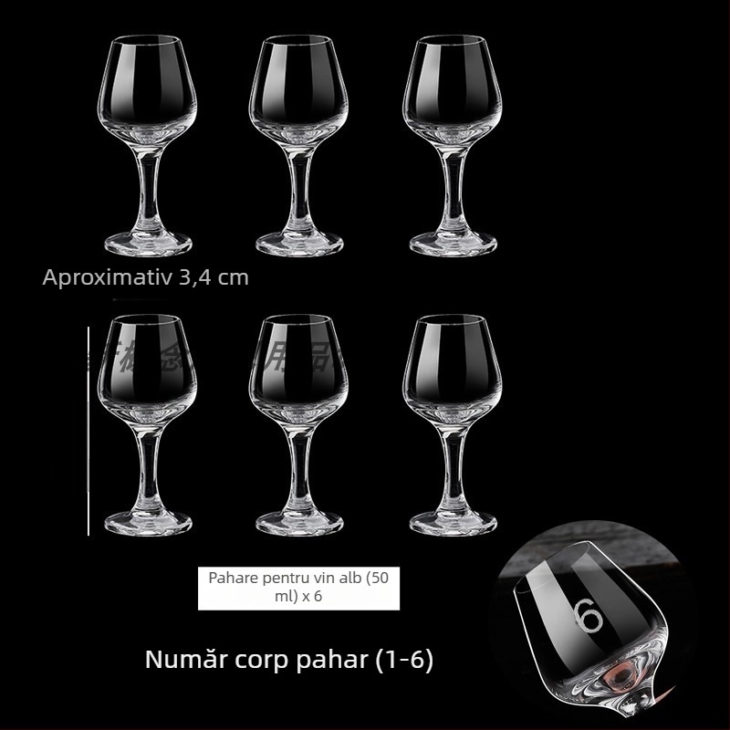 Pahar de degustare pentru băuturi spirtoase, formă de lalea, 50 ml, cristal