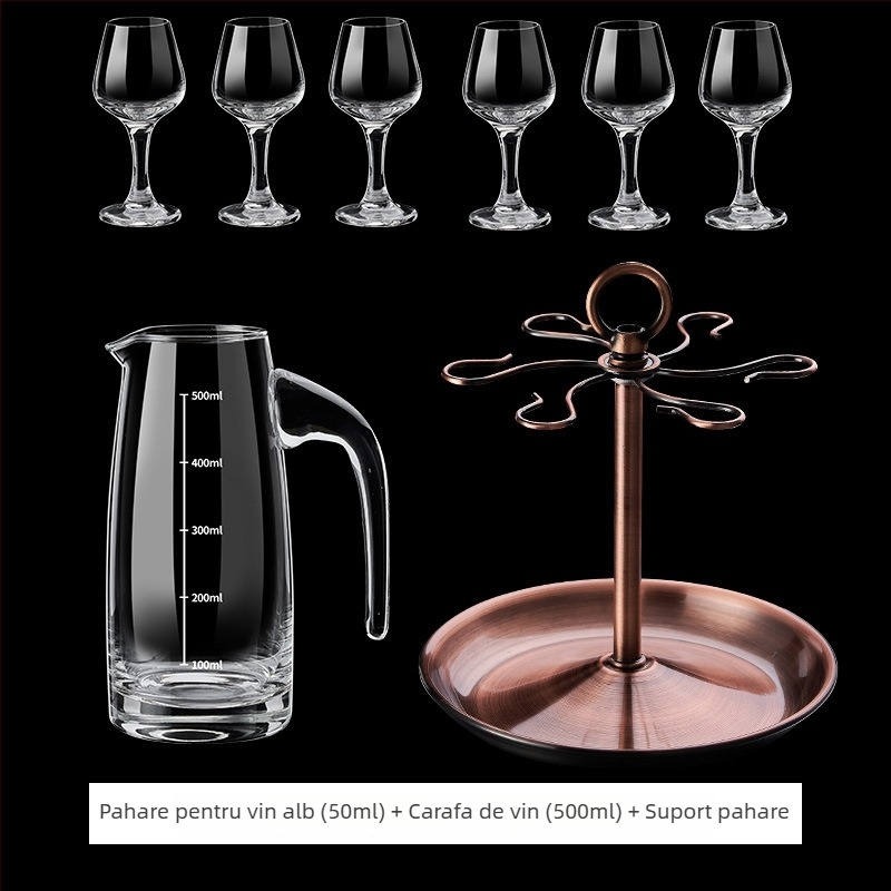Pahar de degustare pentru băuturi spirtoase, formă de lalea, 50 ml, cristal