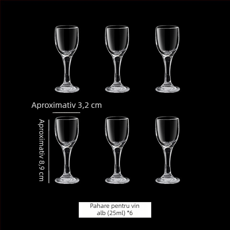 Pahar de degustare pentru băuturi spirtoase, formă de lalea, 50 ml, cristal