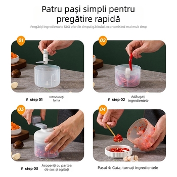 Presă de usturoi manuală, zdrobitor de usturoi, ustensilă de bucătărie multifuncțională