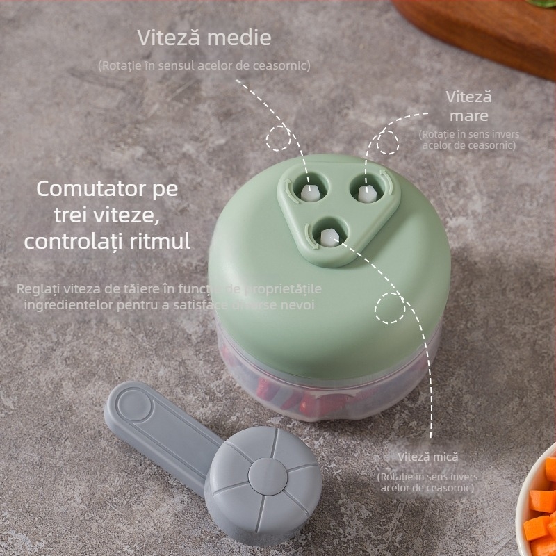 Presă de usturoi manuală, zdrobitor de usturoi, ustensilă de bucătărie multifuncțională