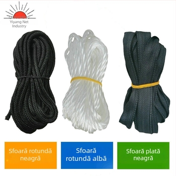 Șnur multipurpose pentru legare, împachetare și susținerea plasei de umbră; șnur durabil din PE/textil pentru grădină și pomi fructiferi