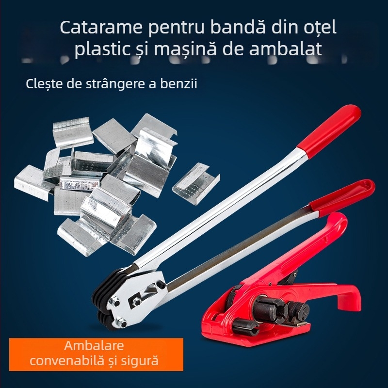 Bandă de ambalare din nylon cu cataramă 1608, utilizare manuală pentru ambalarea cartonelor