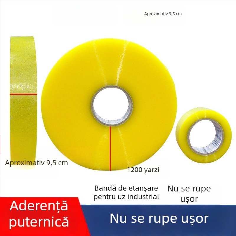 Mașină automată de sigilare a ambalajelor cu imprimare a siglei pe bandă transparentă, role mari de 1000 m, personalizare