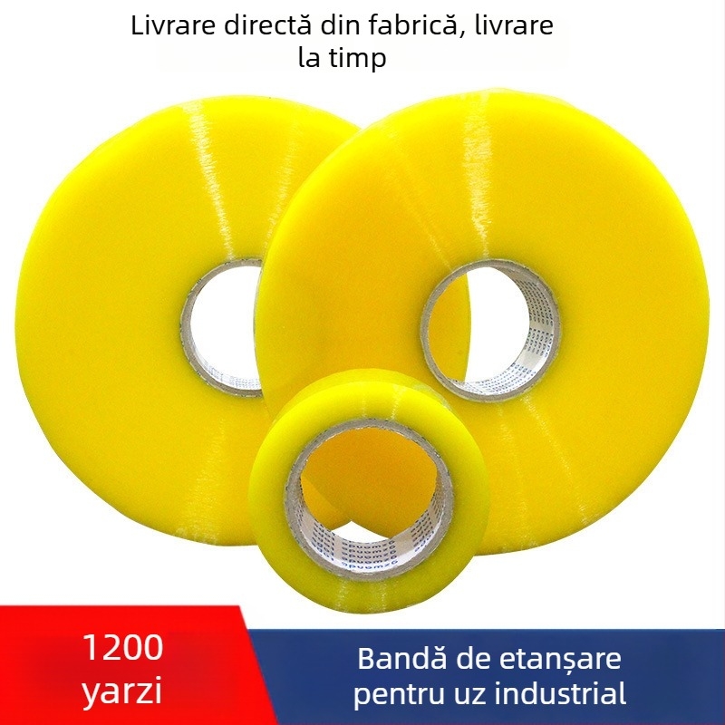 Mașină automată de sigilare a ambalajelor cu imprimare a siglei pe bandă transparentă, role mari de 1000 m, personalizare