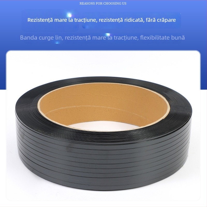 Bandă PET pentru ambalare manuală, 1,2 mm, nucleu 406 mm