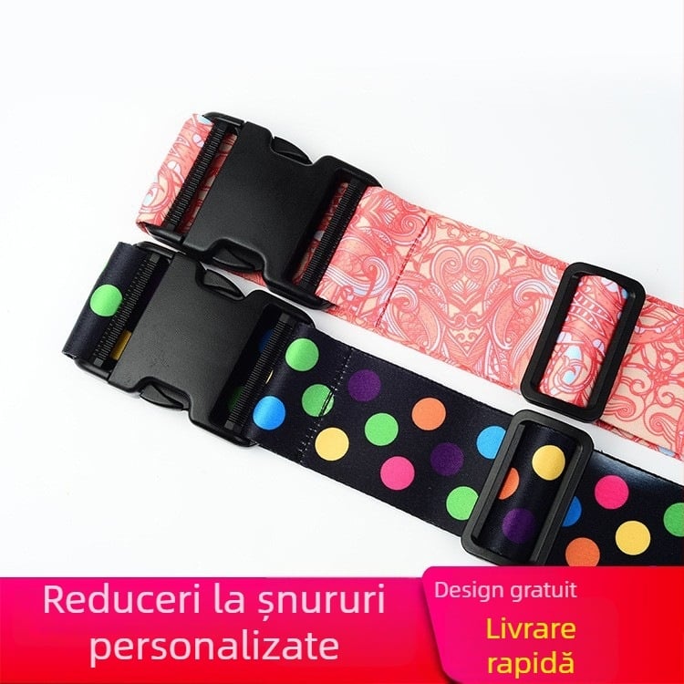Curea pentru bagaje din poliester cu cataramă din plastic, bandă de ambalare și fixare pentru cutii și genți, pentru exterior, 5 cm x 20 m