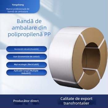 Bandă albă de ambalare din polipropilenă pentru legare automată prin topire