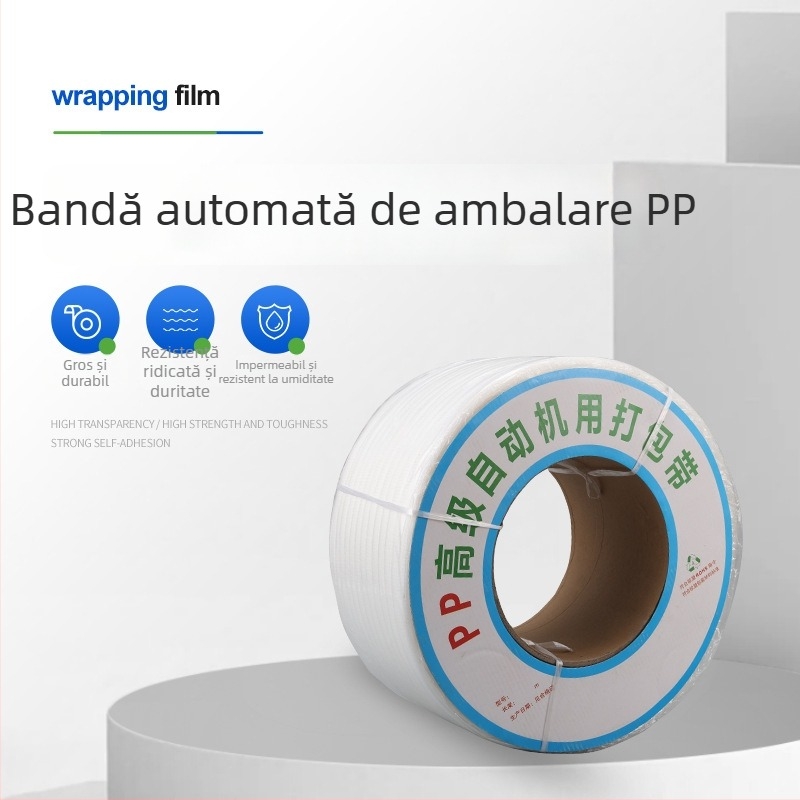Bandă de ambalare PP transparentă pentru mașini de ambalat