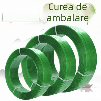 Bandă PET pentru ambalare 1608, verde, rezistență la tracțiune 1000 N