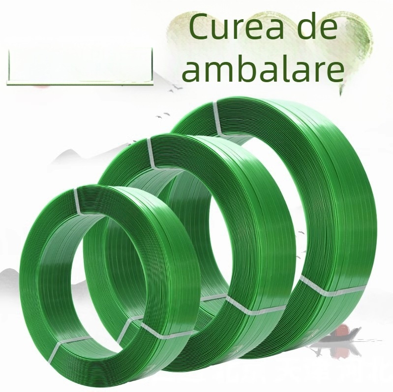 Bandă PET pentru ambalare 1608, verde, rezistență la tracțiune 1000 N
