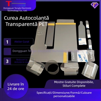Legături PET transparente pentru cabluri de date, cu aderență înaltă, bandă autoadezivă OPP decupată, imprimabil text