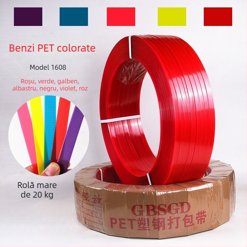 PET1608 Mașină electrică de topire cu acțiune manuală și automată, curea din nylon colorată și transparentă pentru ambalarea cartonelor