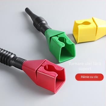 Funnel de benzină pentru motocicletă, din plastic, portabil, pliabil, cu furtun telescopic și con bayonet