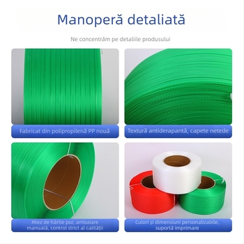 11045-3000m Bandă de ambalare transparentă colorată pentru mașini
