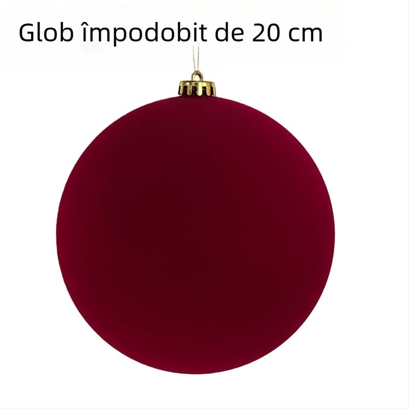 Ornament decorativ de 20 cm, culoare burgund, pentru nunți, Anul Nou și Crăciun