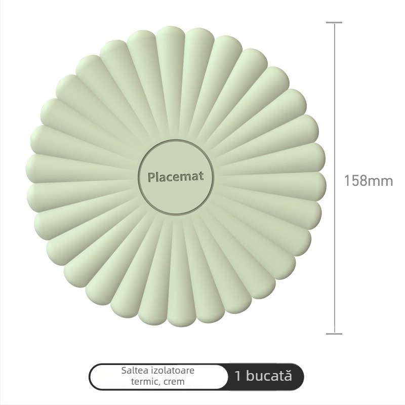 Covoraș din silicon premium – protecție termică pentru cești, boluri și farfurii, aspect discret luxos