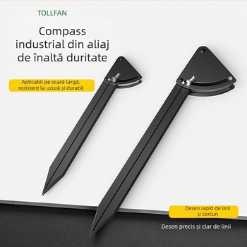 Compas industrial din aliaj și instrumente de planificare și marcare pentru tâmplari