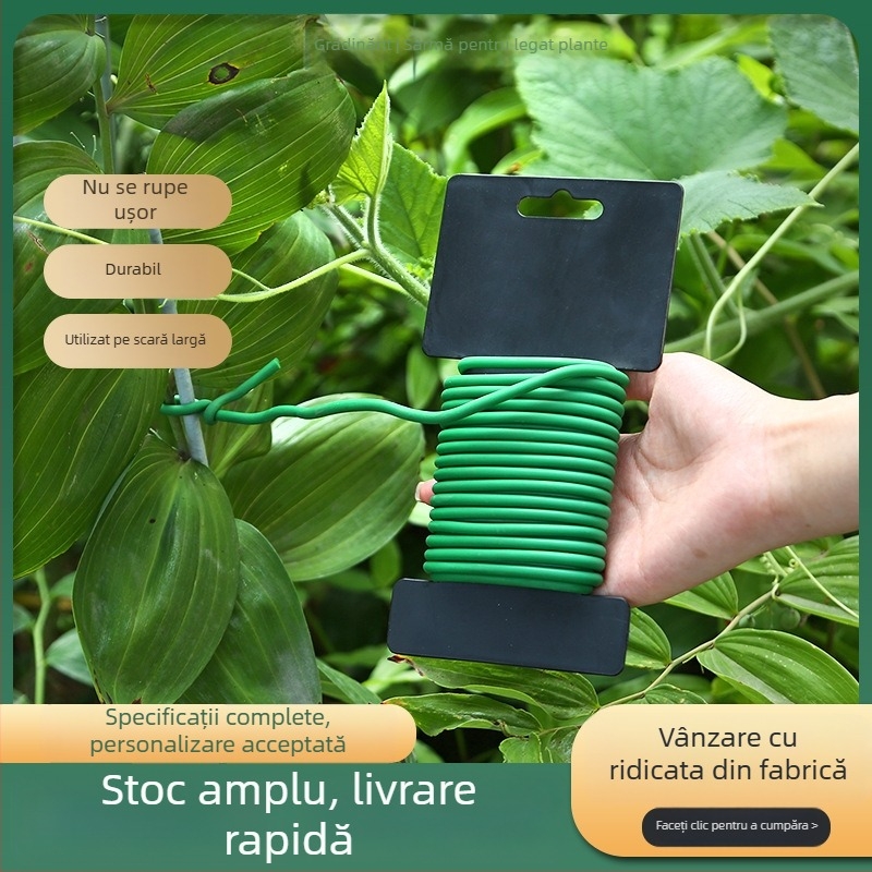 Sârmă din fier moale acoperită pentru legare și modelare plante în ghivece