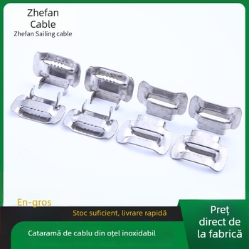 Cuplă pentru cablu din oțel inoxidabil, 201/304, dinți, pentru cutiile de contoare electrice, 10-25 mm, încuietoare cu șurub, în stoc