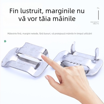Cuplă pentru cablu din oțel inoxidabil, 201/304, dinți, pentru cutiile de contoare electrice, 10-25 mm, încuietoare cu șurub, în stoc