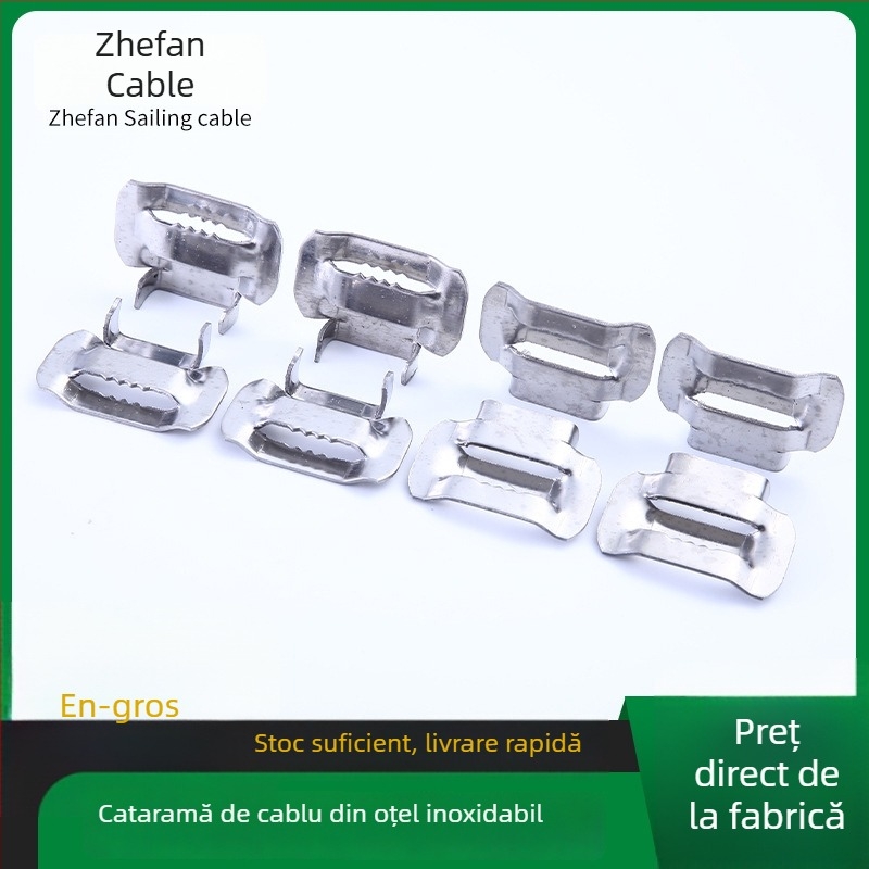 Cuplă pentru cablu din oțel inoxidabil, 201/304, dinți, pentru cutiile de contoare electrice, 10-25 mm, încuietoare cu șurub, în stoc