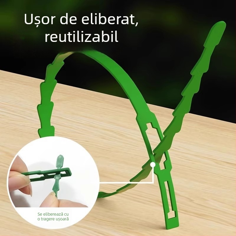 Bandă de legare multifuncțională, întărită, pentru plante cățărătoare și grădină, rezistentă la uzură
