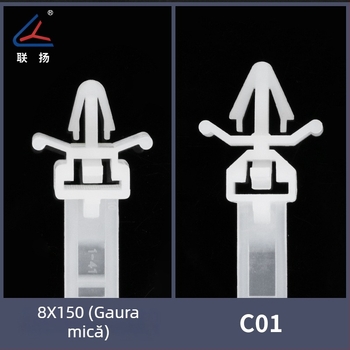 Legătură pentru cabluri auto cu cap cu filet și disc tip încuietoare, curea cu blocare automată pentru fixare