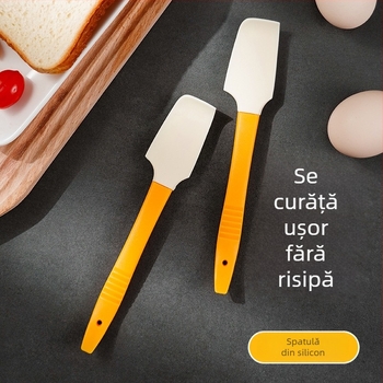 Spatulă din silicon în stil japonez pentru coacere și cremă, spatulă mini versatilă, răzuitor moale și borcănel pentru gem