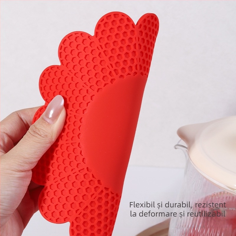 Set personalizat din silicon, seria de Crăciun: suporturi pentru cești de ceai și boluri, plăci izolante pentru masă, suporturi pentru farfurii și oale