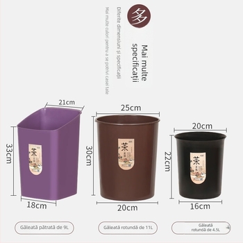 Coș pentru resturi de ceai cu filtru, separare uscat–umed, mic container de bucătărie