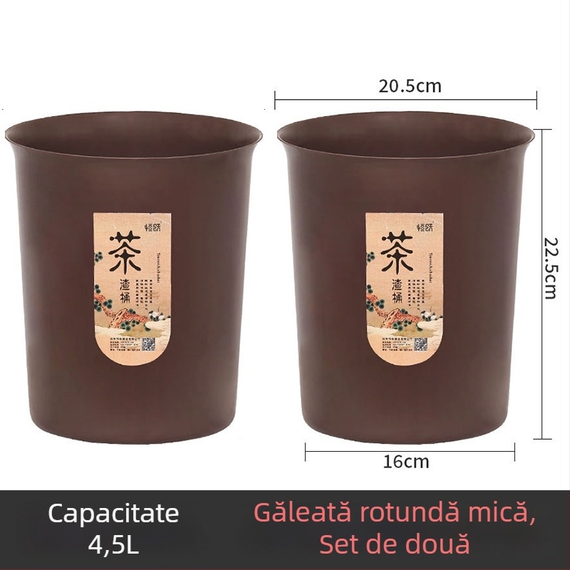 Coș pentru resturi de ceai cu filtru, separare uscat–umed, mic container de bucătărie
