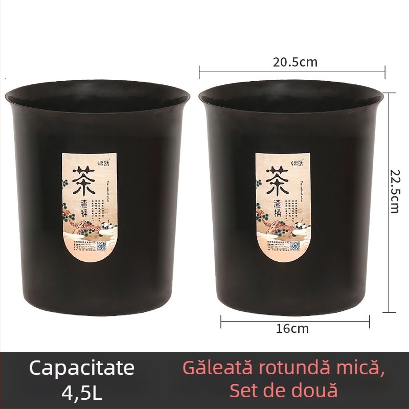 Coș pentru resturi de ceai cu filtru, separare uscat–umed, mic container de bucătărie