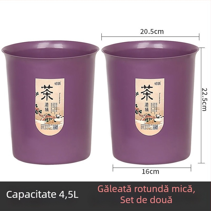 Coș pentru resturi de ceai cu filtru, separare uscat–umed, mic container de bucătărie
