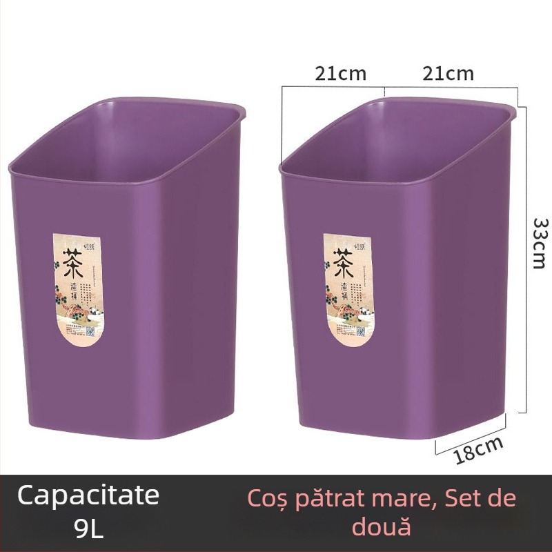 Coș pentru resturi de ceai cu filtru, separare uscat–umed, mic container de bucătărie