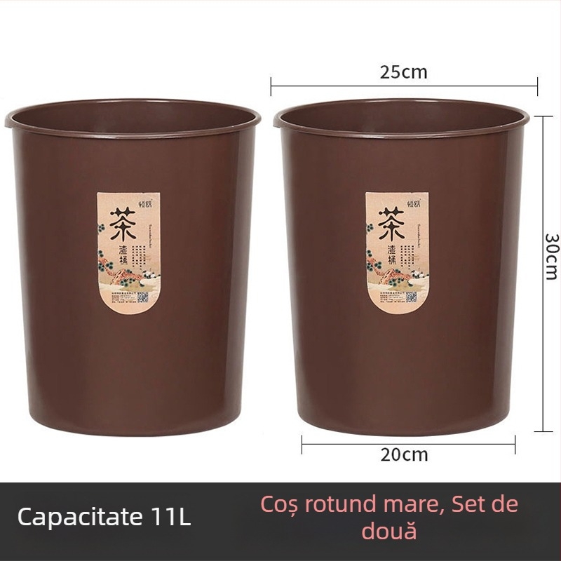 Coș pentru resturi de ceai cu filtru, separare uscat–umed, mic container de bucătărie