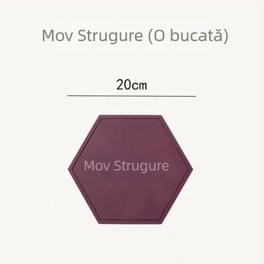 Covoraș din silicon pentru masă — izolație termică pentru farfurii și boluri, rezistent la temperaturi înalte